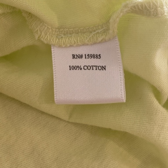 Bobi Smocked Bottom Tank Neon Green Size L - Picture 6 of 6